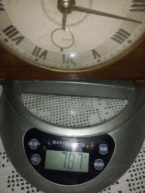 Canham 8 day mantel clock dome glass. Not working