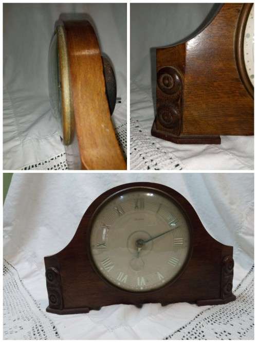 Canham 8 day mantel clock dome glass. Not working