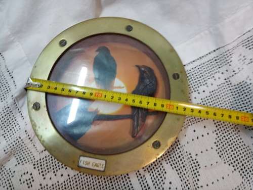 Port hole fish eagle three dimensional art