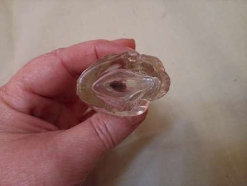 Rare vintage glass cat perfume bottle