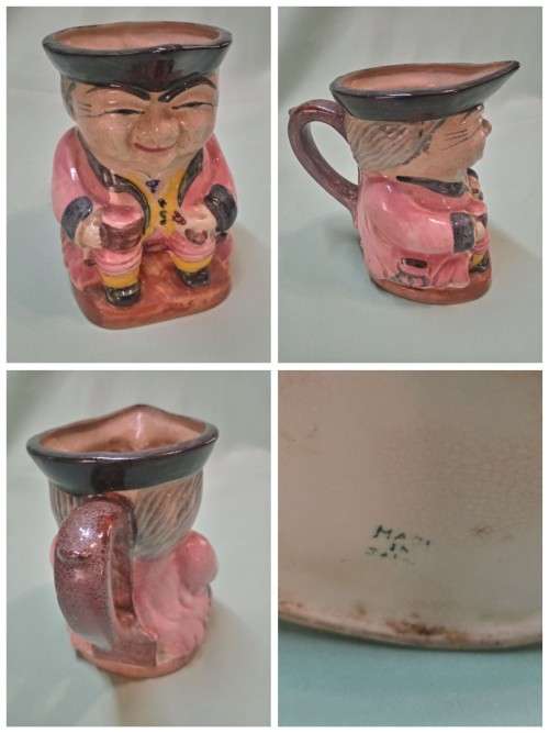 RARE ORIENTAL MAN TOBY JUG MADE IN JAPAN