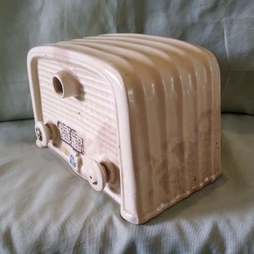 Rare find. French brandy decanter in the shape of an old radio. Vintage