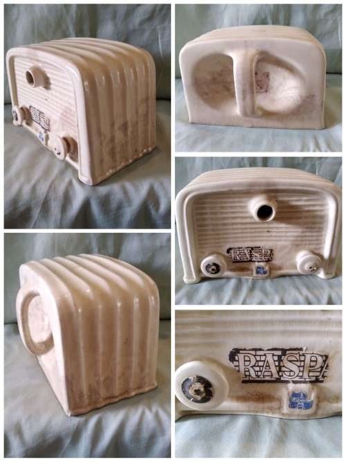 Rare find. French brandy decanter in the shape of an old radio. Vintage