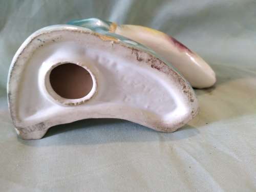 Jumping trout ornament. Made in Holland. Luster glaze unusual vintage could be a Jemma Holland.