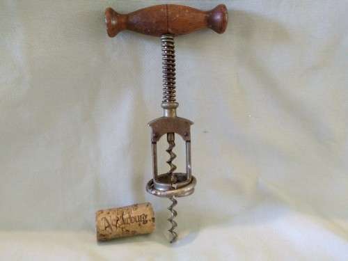 Original Bacchus ring assisted corkscrew antique