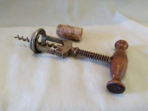 Original Bacchus ring assisted corkscrew antique
