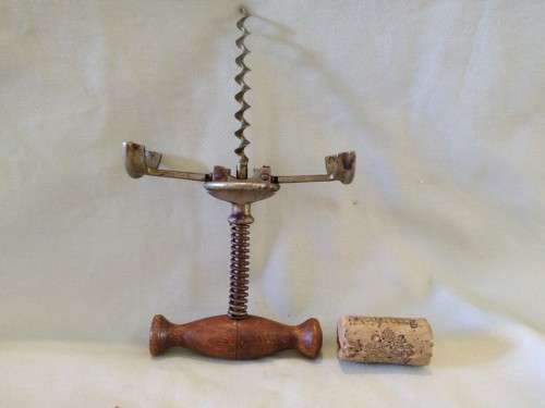 Original Bacchus ring assisted corkscrew antique