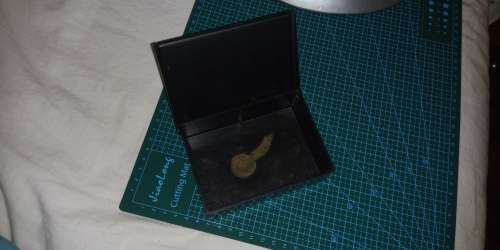 Small storage box metal lid made in Japan