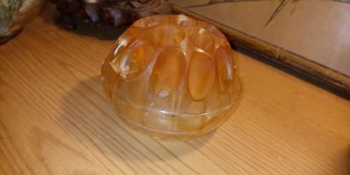 Vintage carnival glass Flower frog