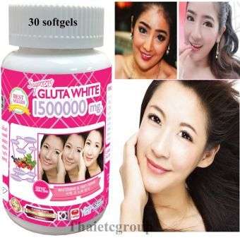 GlutaWhite Skin whitening brightening X 30 1500000 mg. Glutathione V-face lightening tightening