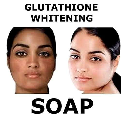 #1 Skin Whitening Glutathione SPF50++ cosmetic soap 70g.Pure Gluta,Vit B3+E+C,rice milk.NO lye.
