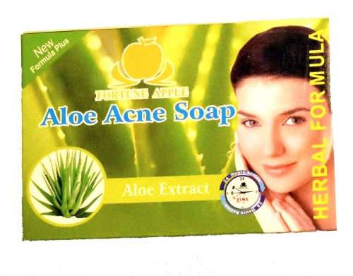 24 hours Aloe Acne Soap 100g. Coconut, olive, palm oils Hyaluronic acid Vitamin E Herbal extracts