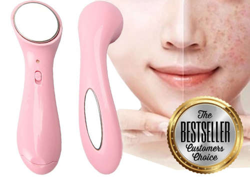 3MHz Ultrasound face lift, skin whitening, anti-aging, double chin removal. Pink color.