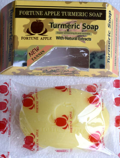 Anti aging turmeric soap 100 g. Whitening, anti acne, anti wrinkle. No paraben, 100% natural.
