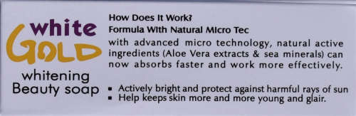 100g Anti-marks soap.sun block white gold.Aloe, anti-aging,skin whitening.thitening in 3 min