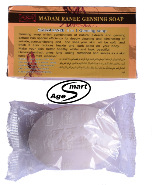 4 in 1 Ginseng soap.100g.Anti Wrinkle, acne, whitening, skin tightening. Long lasting tonic effect.