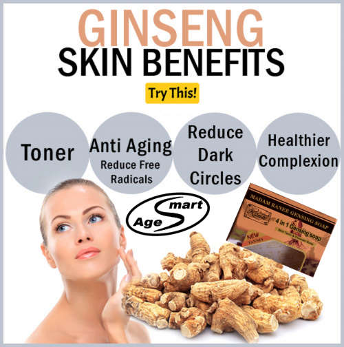 4 in 1 Ginseng soap.100g.Anti Wrinkle, acne, whitening, skin tightening. Long lasting tonic effect.