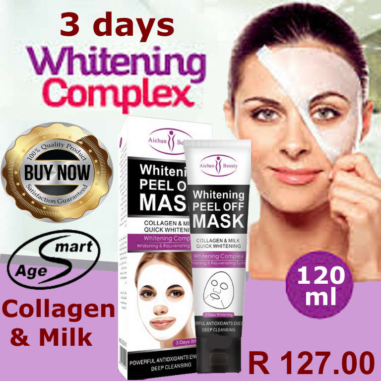 3 days  whitening complex collagen and milk,Vitamin A and E,Powerful energize and tighten skin 120ml