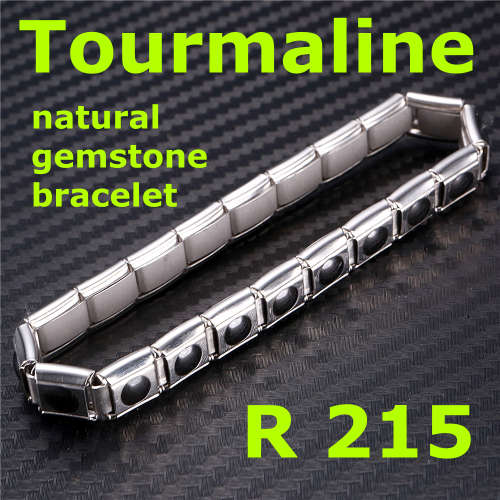 100% Natural Tourmaline semi-precious gemstone healing metaphysical benefits bracelet in golden box