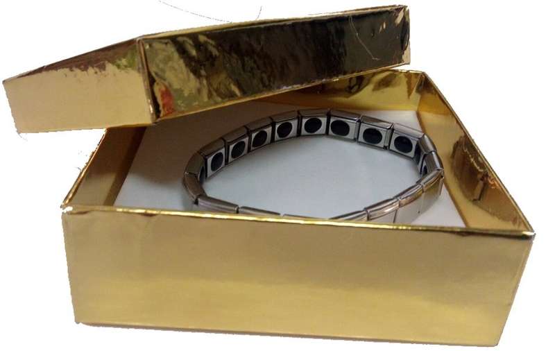 100% Natural Tourmaline semi-precious gemstone healing metaphysical benefits bracelet in golden box