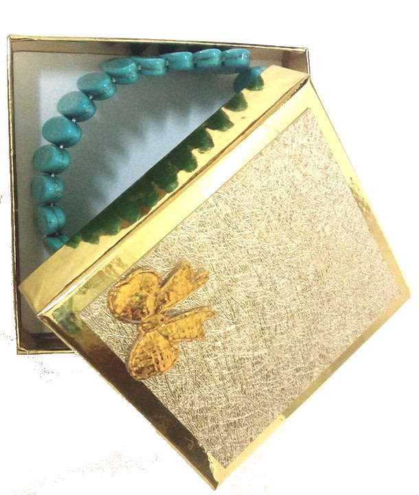 19cm Genuine Turquoise gemstone healing bracelet  Reiki Feng Shui .Anti depression, 25mm X 7mm X 3mm