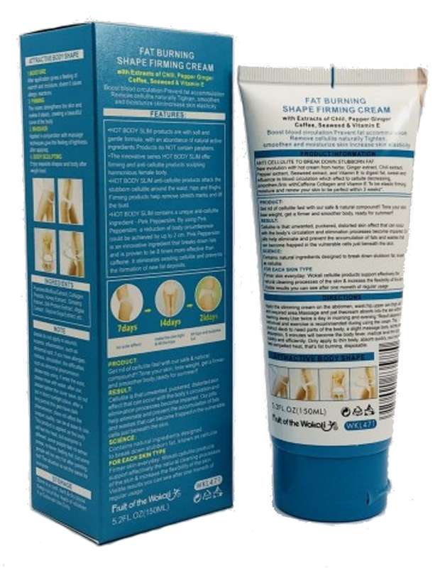 Cellulite gel cream 150ml.Lift hips and buttoks. Break fat slimming firming sculpting stretch mark