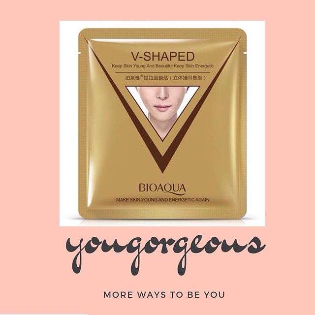 40g BIOAQUA V- shape mask. Remove double chin. Lift face skin from first aplication. slimming