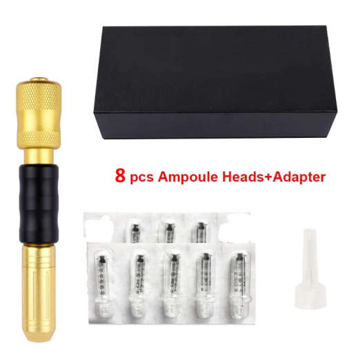 Hyaluron dermal pen/gun no needle face skin filler 0.3ml+8 joint+hyaluronic acid 10 vials anti-aging