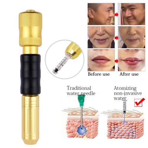 Hyaluron dermal pen/gun no needle face skin filler 0.3ml+8 joint+hyaluronic acid 10 vials anti-aging