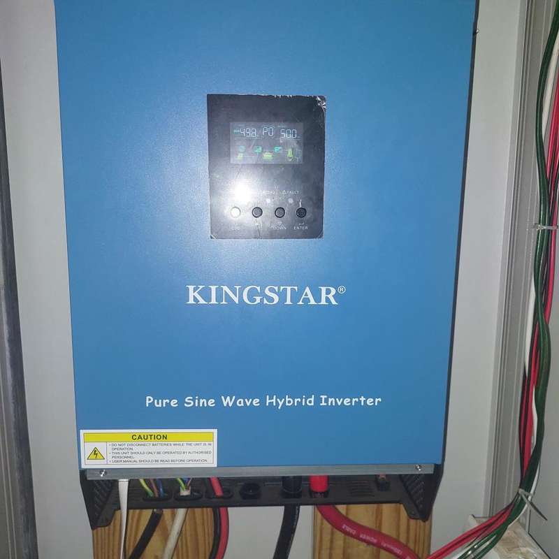 3KVA Kingstar inverter with 2X 200ah gel Batteries