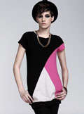 Hip designer multi-color combination T-shirt free delivery