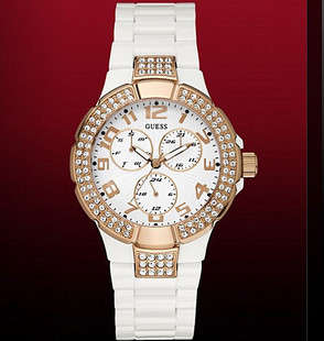 NEW GUESS Women Watch with diamond JAPAN MOVT waterproof free shipping