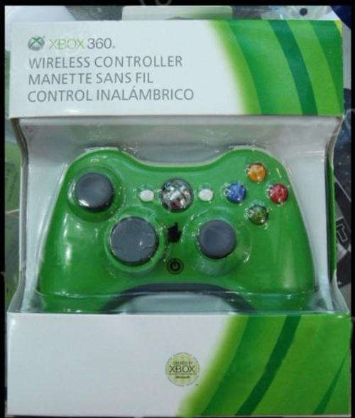 New Green Wireless Controller for Xbox 360 One Year Warranty free shipping