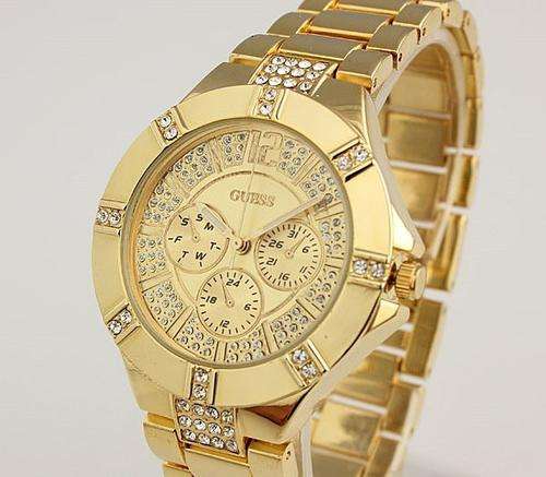 NEW GUESS quartz watch wristwatch waterproof fashion women watch gold or silverfree shipping