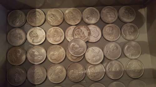 30 X 80% SILVER RANDS BID PER COIN