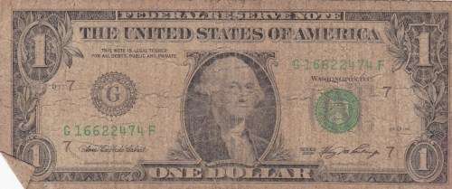 1x TEN AMERICAN DOLLAR AND 7x ONE AMERICAN DOLLAR NOTES
