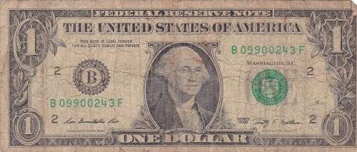 1x TEN AMERICAN DOLLAR AND 7x ONE AMERICAN DOLLAR NOTES
