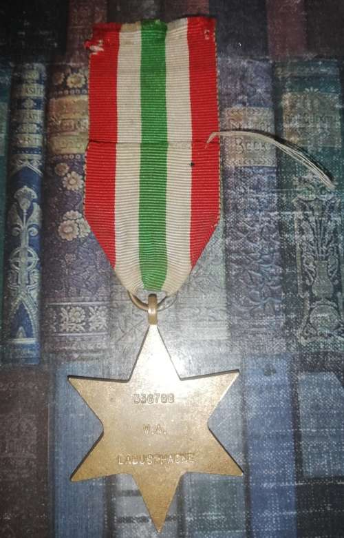 2 X WORLD WAR TWO MEDALS ONE ITALY STAR AND ONE 1939-1945 STAR