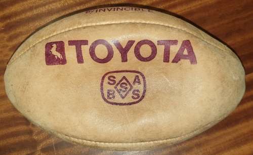 SUPER COLLEGE BY INVINCIBLE GENUINE LEATHER RUGBY BALL