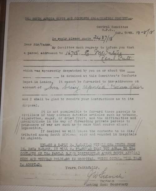 WORLD WAR LETTER FROM BUCKINGHAM PALACE AND PHOTOS