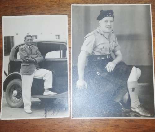 WORLD WAR LETTER FROM BUCKINGHAM PALACE AND PHOTOS