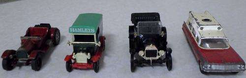 VINTAGE CORGI & LENNESY CAST IRON CARS IN GOOD CONDITION SELLING AS A SET