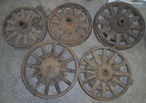 OLD WOOD SPOKE WHEELS BID PER PIECE