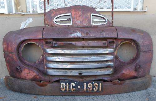 VINTAGE CAR FRONT END ( GREAT FOR WALL DECOR)