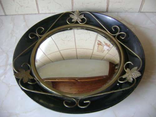 VINTAGE WALL HANGING CONVEX MIRROR