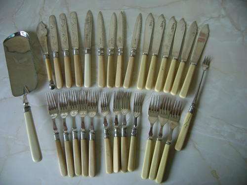 Large Collection of Bone Handled Cutlery - STUNNING!!! (Item re-listed due to non-payment)