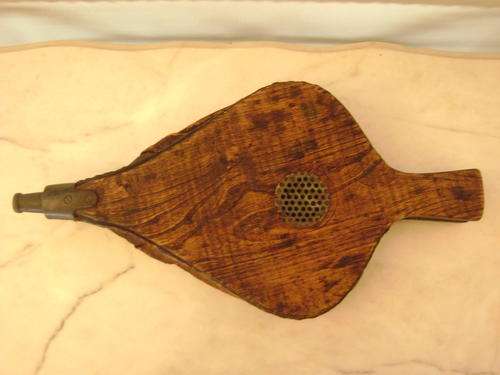 VERY OLD BELLOW - MADE FROM WOOD AND LEATHER -  FOR DISPLAY!!!