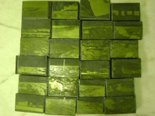 OLD PRINTING PLATES (METAL ON WOOD) OF OLD PHOTOS - (NO 3)