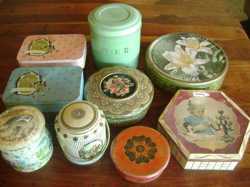 COLLECTION OF 9 COLLECTABLE TINS - SOLD TOGETHER AS ONE LOT - ONE BID TAKES ALL!!!