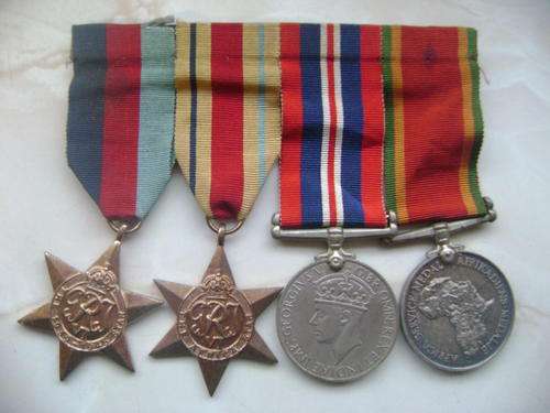 SET OF WW2 MEDALS TO CF McLEAN (142695) WITH ORIGINAL RIBBONS